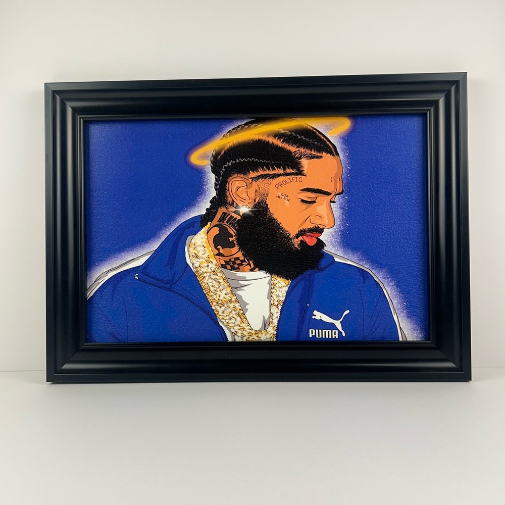 Nipsey Hussle Framed Portrait